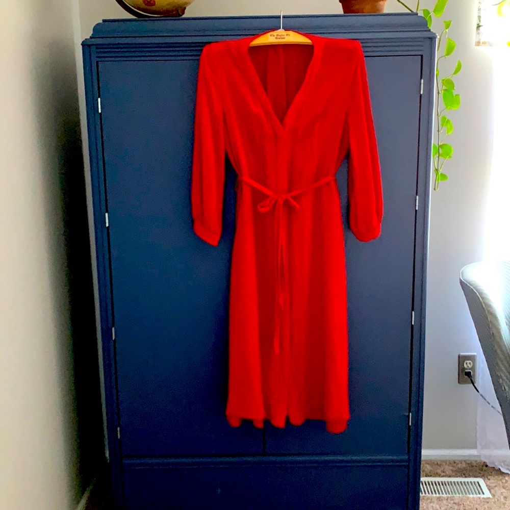 Beautiful Red shirt dress by Everlane